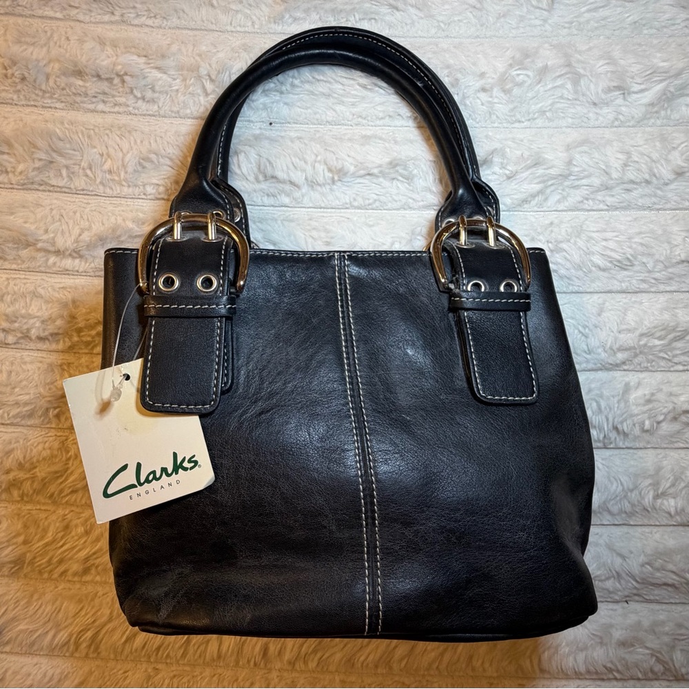 Clarks Black Leather Handbag NWT